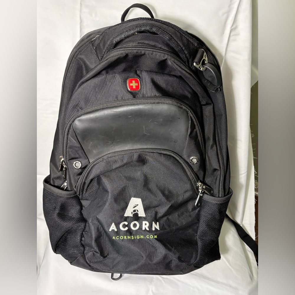 Acorn Black Backpack Modern Durable Design